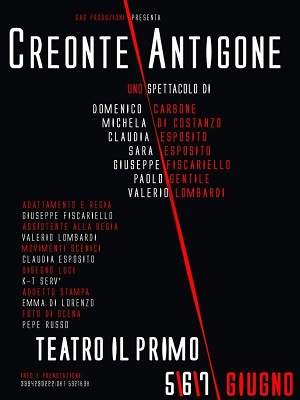 Creonte Antigone Al Teatro Il Primo Eroica Fenice