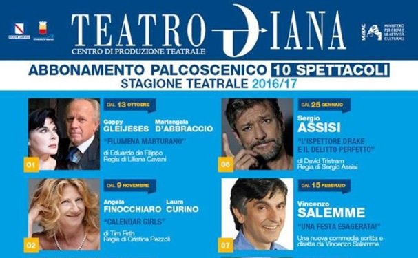 Teatro Diana, spettacoli della stagione 2016/2017