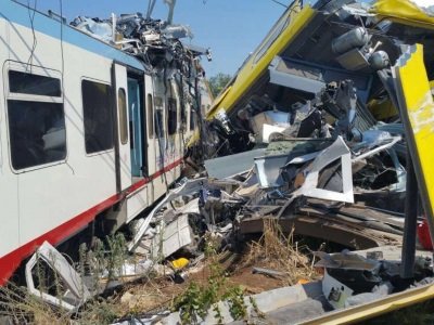 disastro ferroviario in Puglia
