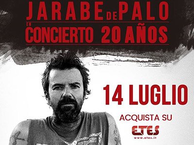 Jarabe de Palo all' Arena Flegrea musica di passione e vita