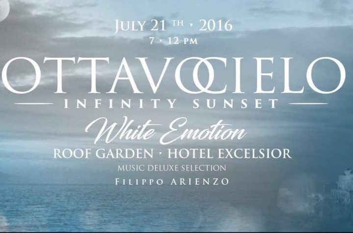 Ottavo Cielo - Infinity Sunset "White Emotion”, aperitivo stellato all'Hotel Excelsior