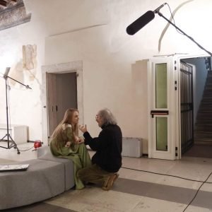Francesca Amodio con il regista Rocco Cosentino
