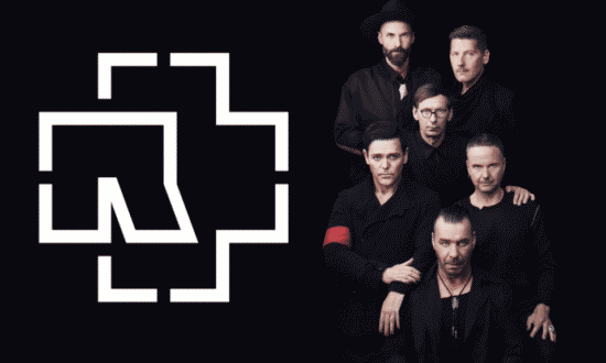 Il logo infuocato dei Rammstein, icona del metal industriale tedesco
