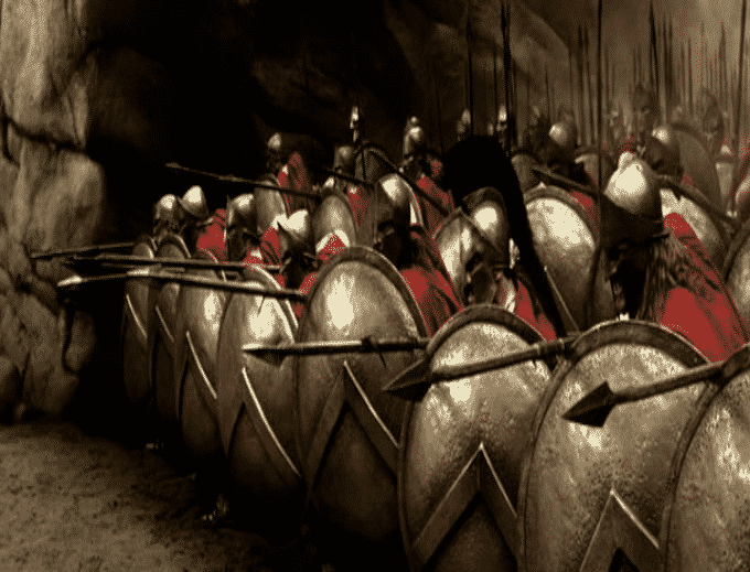 Battaglia Tra Greci E Persiani Nel Film 300