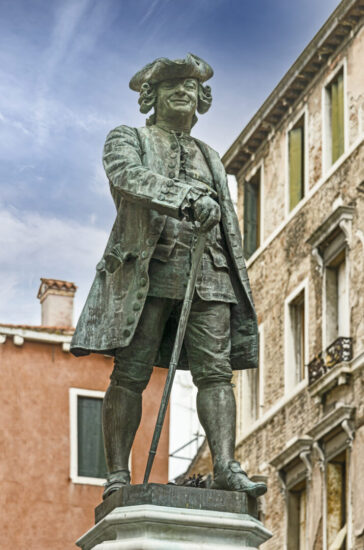 Monumento a Carlo Goldoni in Campo S. Bartolomeo a Venezia