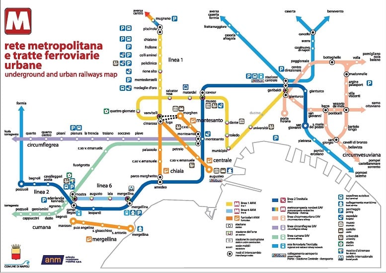 Linee metropolitane di Napoli: orari, prezzi e curiosità