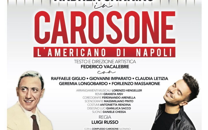 Andrea Sannino in “Carosone, l’americano di Napoli” all’Augusteo