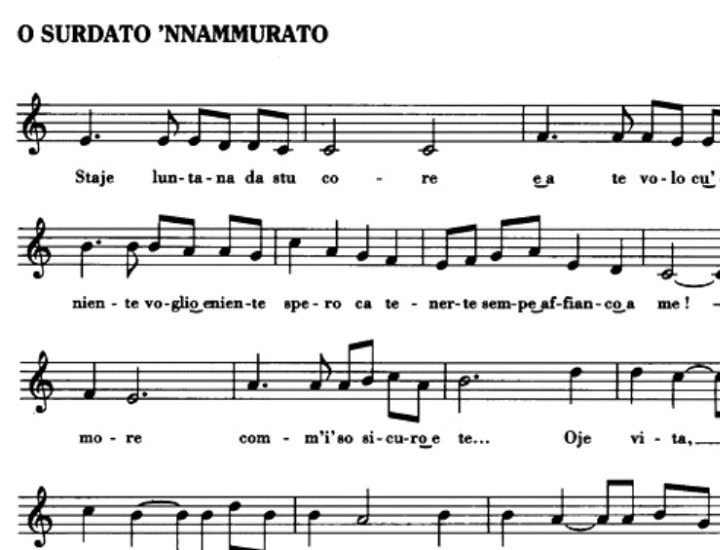 'O surdato 'nnammurato, storia della canzone napoletana