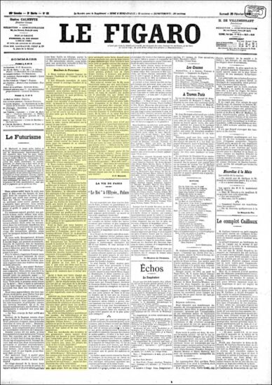Manifesto del futurismo 