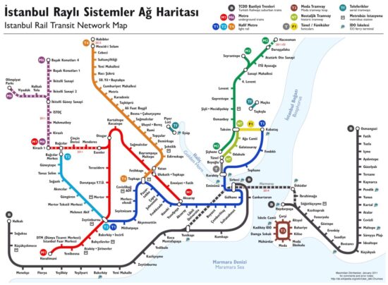 Mappa dei tram
