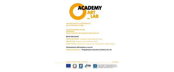 Academy Art Lab, evento conclusivo