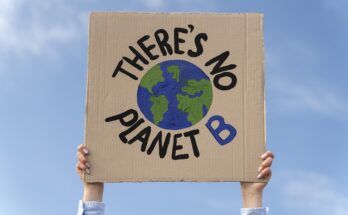 Cartello protesta per diventare più eco-friendly