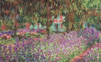 Iris nel giardino di Monet