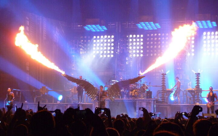 I Rammstein in concerto nel 2010 al Madison Square Garden