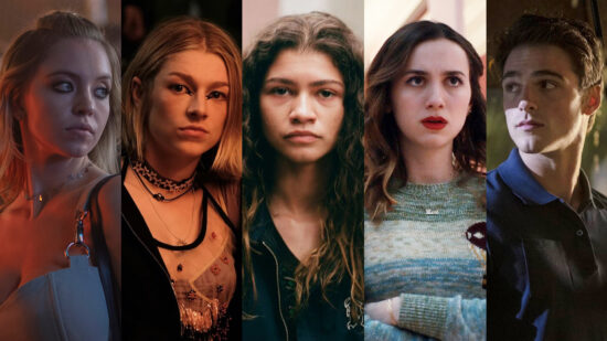 Cassie, Jules, Rue, Lexi. Nate in Euphoria.