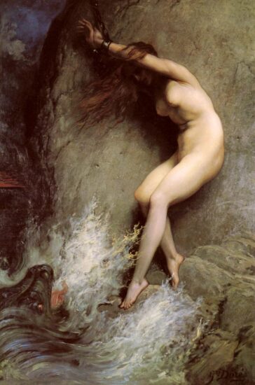 Andromeda incatenata, dipinto di Gustave Doré eseguito nel 1869