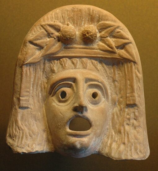 Maschera della tragedia greca
