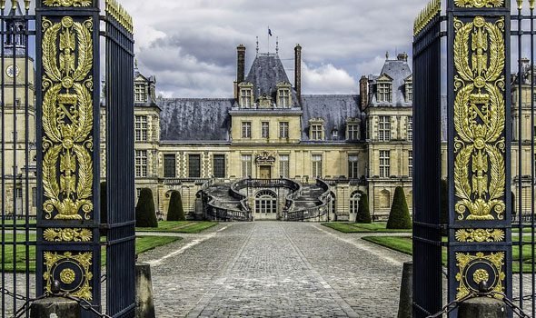 castello di fontainebleau vicino parigi in Francia