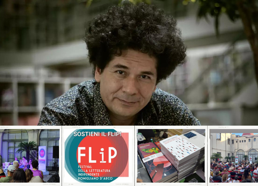 Entrevistado por el autor Villalobos en Flip en Pomigliano