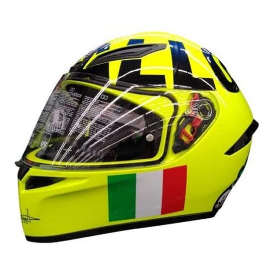 Casco moto con design accattivante