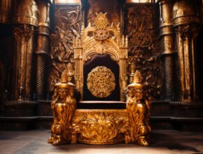 The Other Boleyn Girl: il trono sta a simboleggiare il trono inglese di Enrico VIII