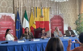 Presentazione del Christmas Village al Comune di Napoli