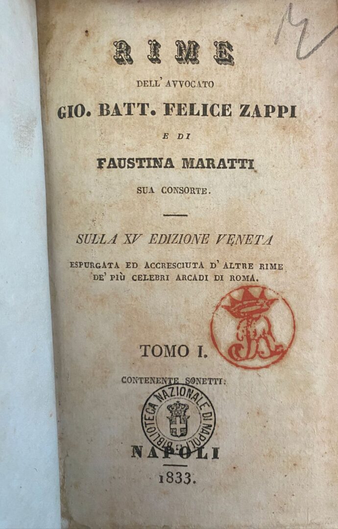 Chi era Faustina Maratti Zappi