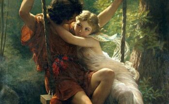 La primavera di Pierre Auguste Cot: i due giovani amanti