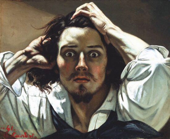 Dipinto Uomo disperato di Gustave Courbet