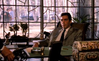 Foto tratta dal secondo film della trilogia de Il Padrino, con Michael Corleone (Al Pacino)