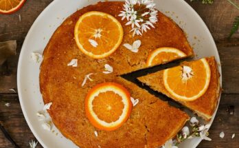 torta con bucce d'arancia