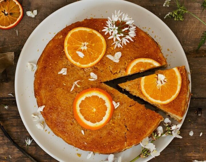 torta con bucce d'arancia