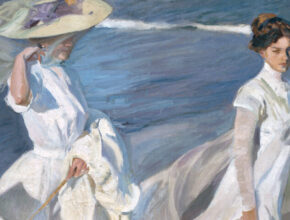 Joaquín Sorolla - Paseo a orillas del mar (Passeggiata in riva al mare), 1909 Particolare