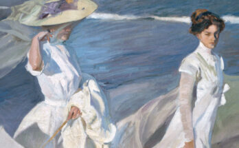 Joaquín Sorolla - Paseo a orillas del mar (Passeggiata in riva al mare), 1909 Particolare