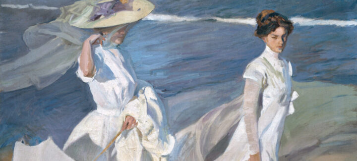 Joaquín Sorolla - Paseo a orillas del mar (Passeggiata in riva al mare), 1909 Particolare