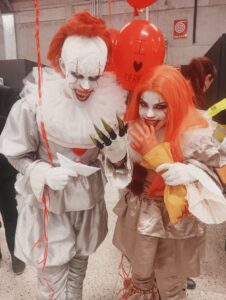 Como Fun 2024. Alcuni Cosplayers di Pennywise il Clown di IT