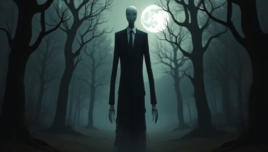 Slenderman tra gli alberi