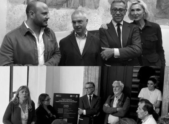 Gli Affreschi ritrovati: due momenti della presentazione Gli Affreschi ritrovati: due momenti della presentazione