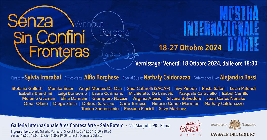 MOSTRA "SENZA CONFINI - SIN FRONTERAS" Sylvia Irrazábal