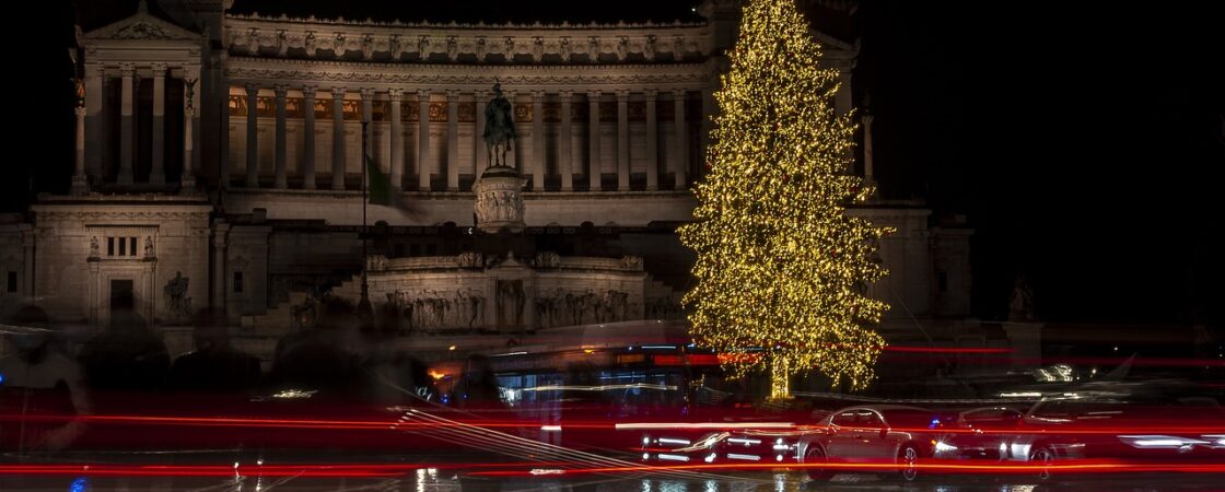 Roma (Piazza Venezia) durante le feste di Natale