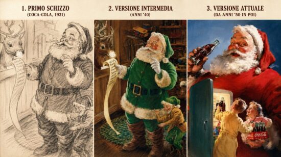 Le tre versioni di Babbo Natale