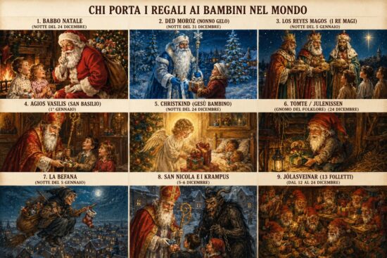 Chi porta i regali ai bambini nel mondo: le tradizioni natalizie paese per paese