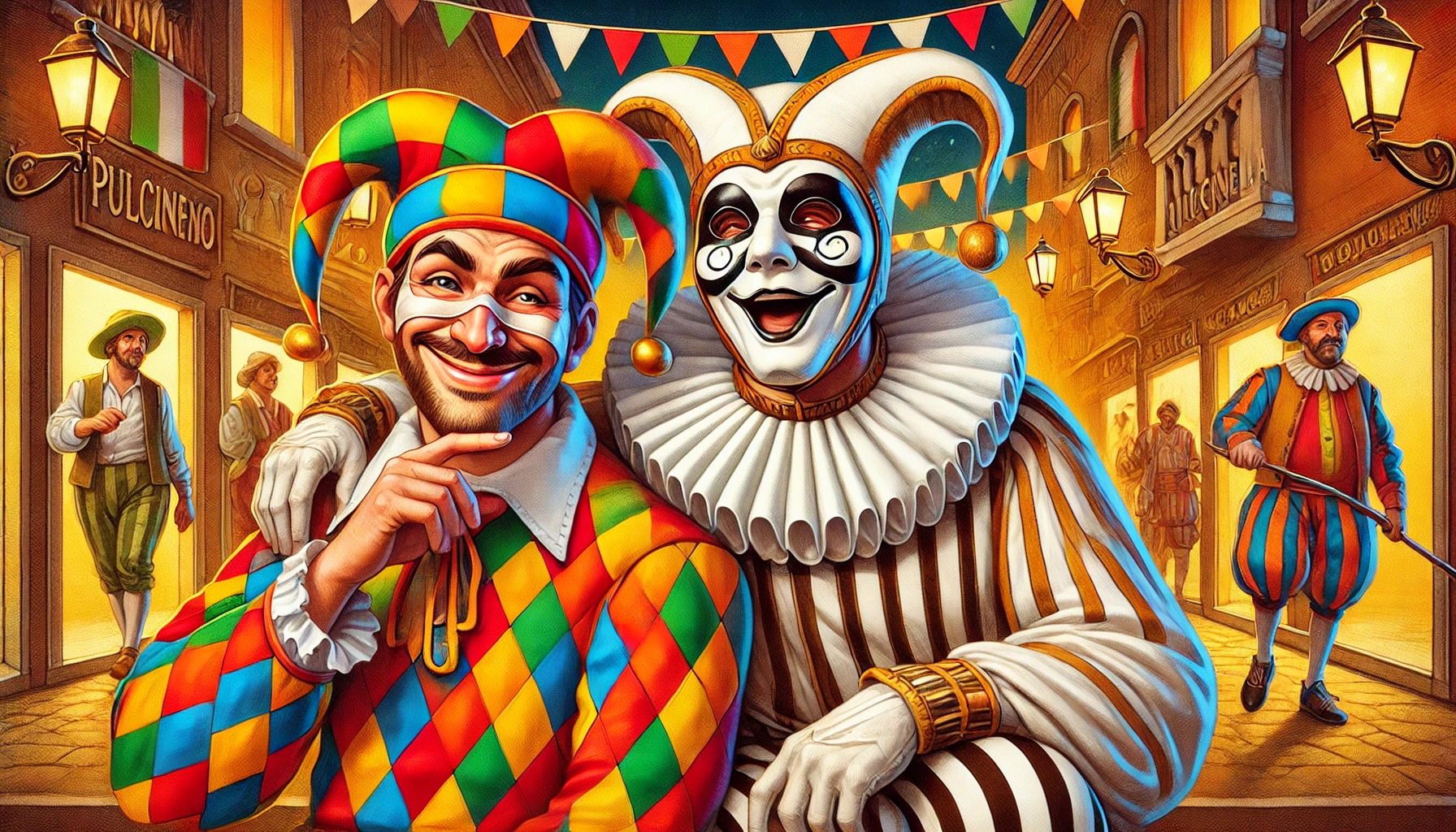 Arlecchino e Pulcinella: differenze e storia a confronto