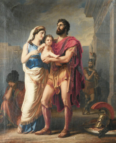 L'addio di Ettore ad Andromaca e al piccolo Astianatte