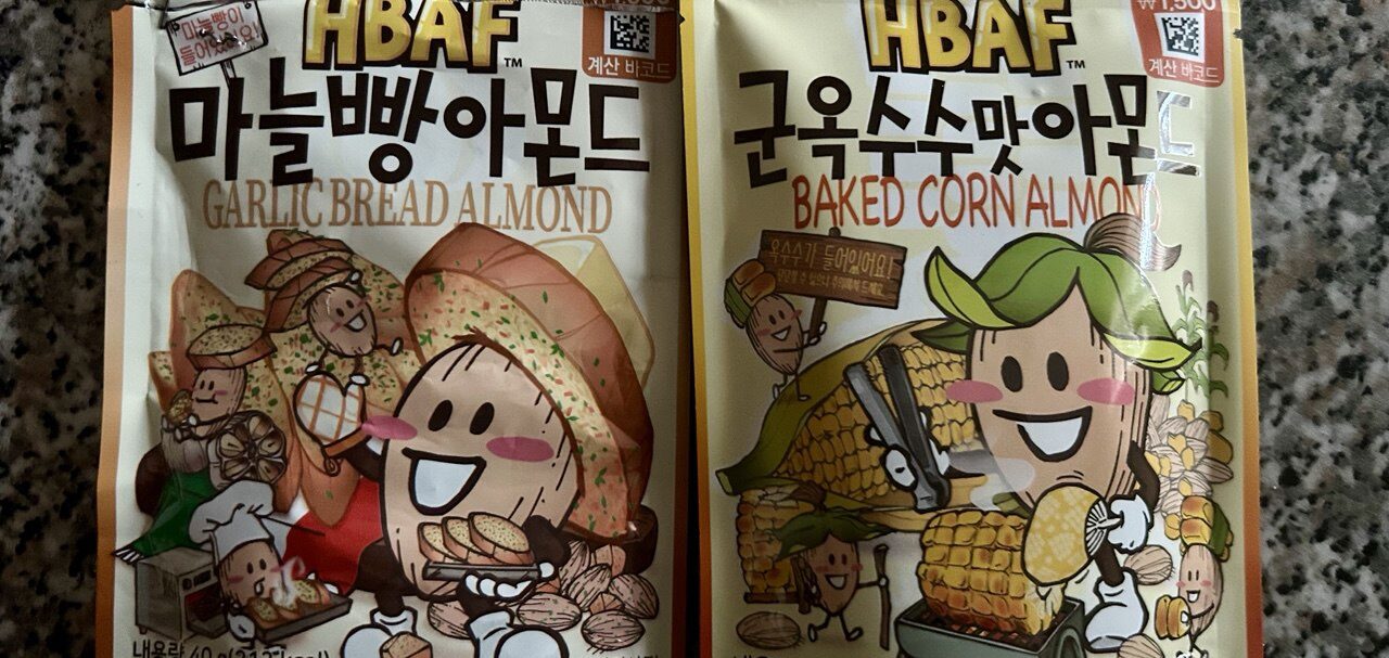 Mandorle HBAF: lo snack coreano che sorprende con gusti insoliti