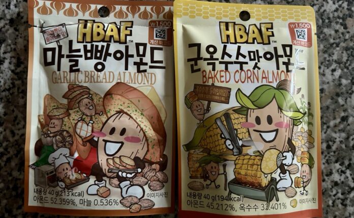 Mandorle HBAF: lo snack coreano che sorprende con gusti insoliti