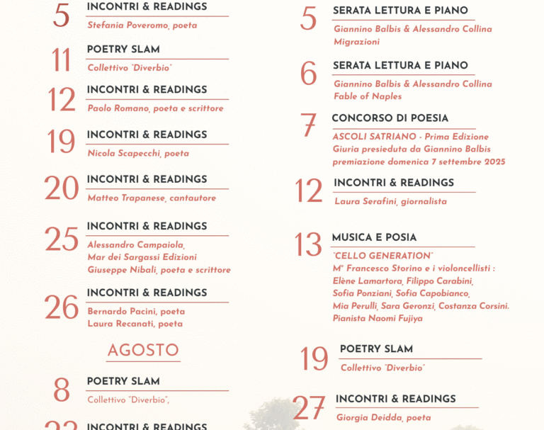 Inaugurato ad Ascoli Satriano il primo Festival della poesia