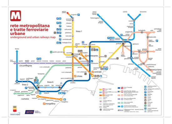 La mappa della rete su ferro di Napoli. Salva questa immagine sul tuo telefono per averla sempre a portata di mano.