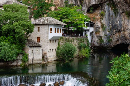 Blagaj è la Tekija, un monastero derviscio