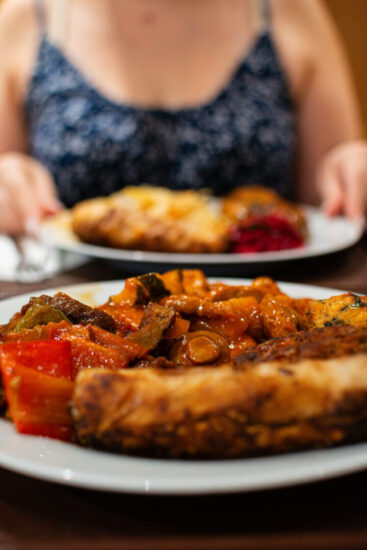 Veganland, enorme piatto 
